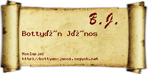 Bottyán János névjegykártya